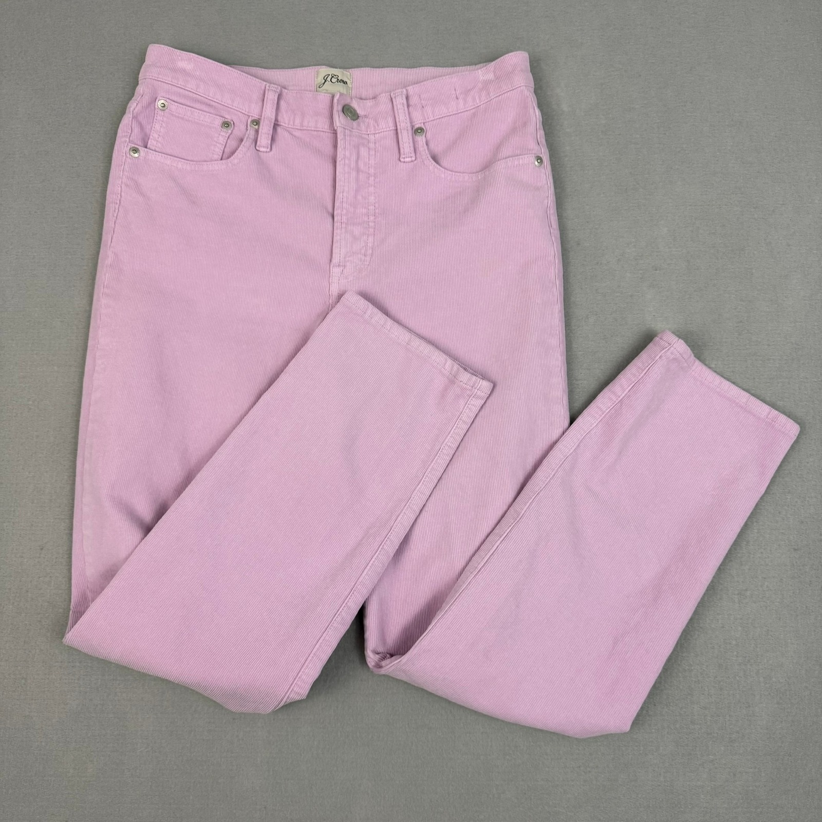 J.Crew Jeans Women's 29 Vintage Straight Soft Corduroy Pants Lilac Purple